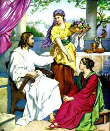 Иисус Христос Сестры Марфа и Мария
