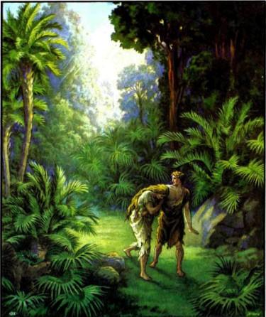 Изгнание Адама и Евы из рая.