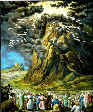 Десять заповедей раскаты молний на вершине горы