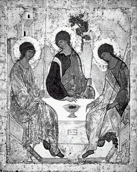 Икона «Троица» преподобного Андрея Рублева 