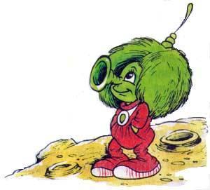 Домовенок Кузька инопланетянин зеленый человечек