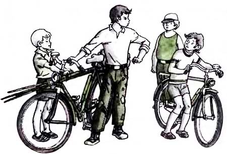 мальчишки на велосипедах