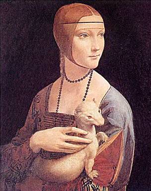 Картина Леонардо да Винчи «Дама с горностаем»