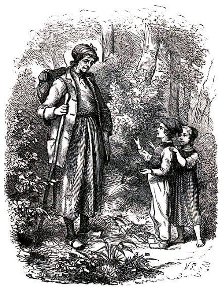 Иб и Христиночка встретили в лесу женщину