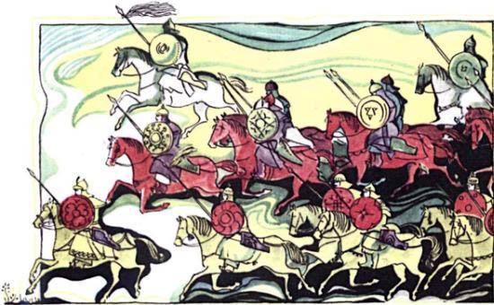 Монгольская конница.