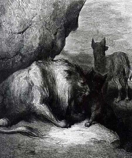Лев, волк и лиса