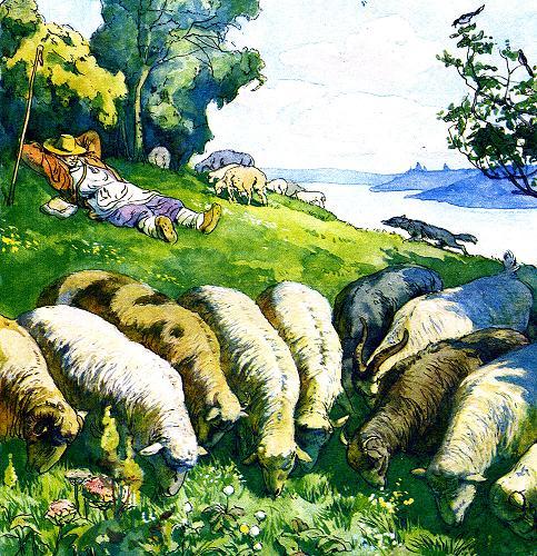 Увидит он стадо, овцы пасутся, пастух спит