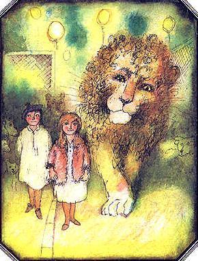 Джейн с Майклом и лев
