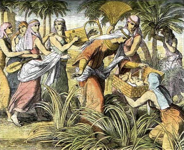  Дочь фараона находит младенца Моисея