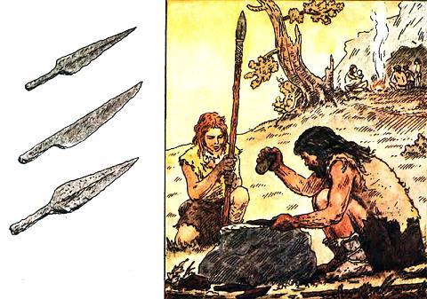 древние люди и их орудия