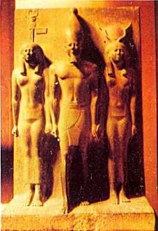 Фараон Микерин с богиней Хатор
