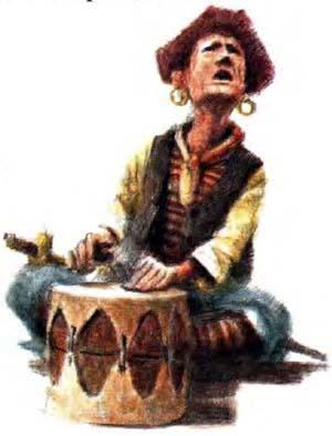 пират с барабаном