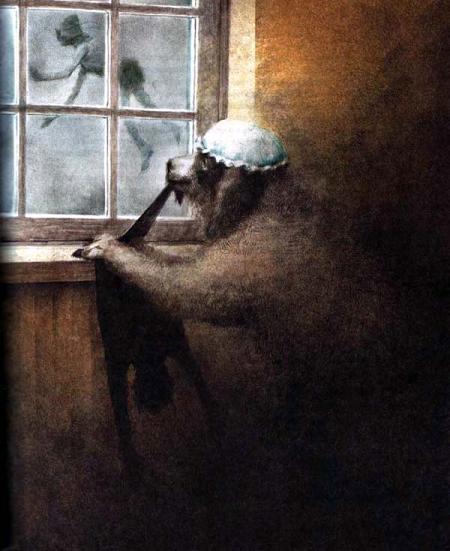 Питер Пэн и пес у окна