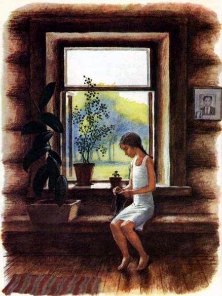 девочка у окна