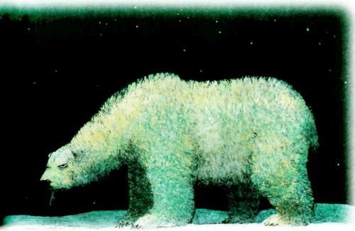белый полярный медведь