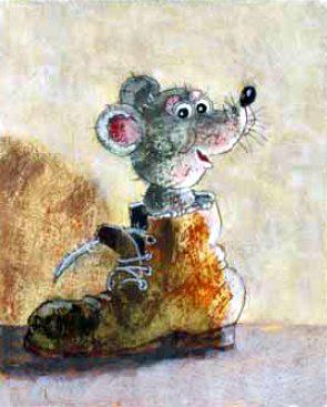 мышка мышь в ботинке