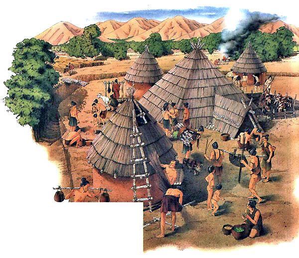 Деревушка в Северном Китае в 4500 г. до н.э.