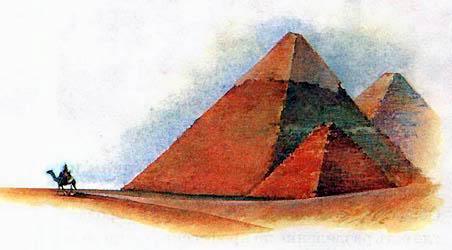 В Древнем Египте пирамиды служили усыпальницами царей, или фараонов