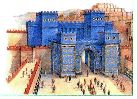 Эти ворота стояли у северного входа в город Вавилон.