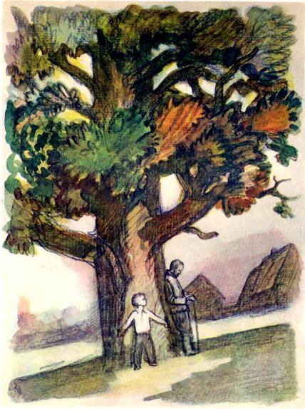 Юрий Гагарин детство под огромным деревом