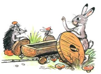 заяц и его телега с разными колесами