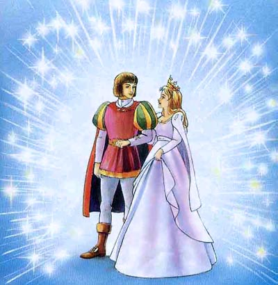Салаточка Рапунцель и принц женятся свадьба