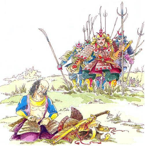 Чтобы после поражения избежать позорного плена, многие высокопоставленные самураи предпочитали совершить на поле битвы сэппуку, вспарывая себе живот.