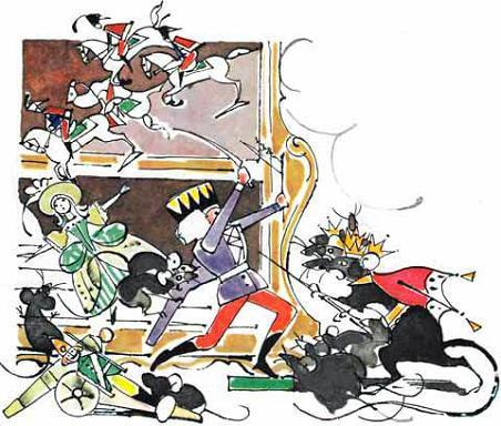 битва Щелкунчика солдатиков мышей и мышинного короля