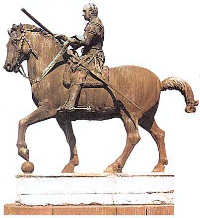Памятник кондотьеру Эразмо де Нарни (Гаттамелата), бронза, середина XV в.