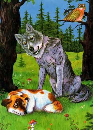 Пёс Серко и волк