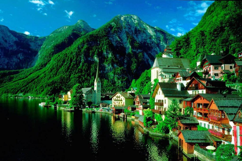 Австрия фото зелёного города
